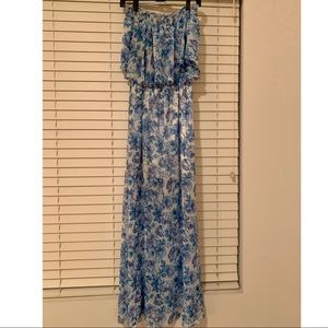 Show Me Your Mumu Maxi - Blue Floral size Large